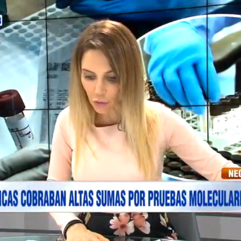 Juliana Oxenford criticó a clínicas por cobro de pruebas moleculares