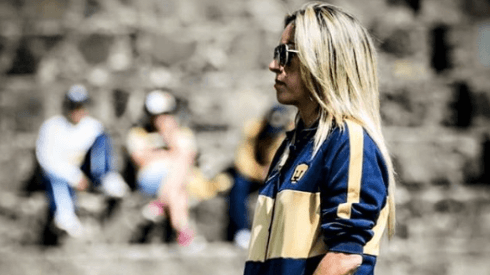 Ileana en un partido con la UNAM en la Liga Femenil