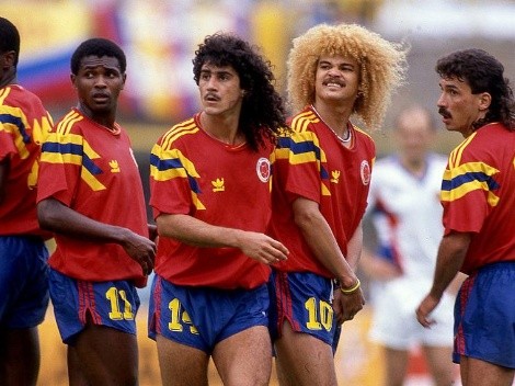 Fredy Rincón agradece al Pibe por el pase para el gol a Alemania en el 90