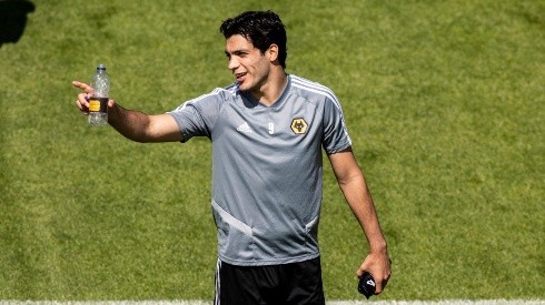 Raúl Jiménez volvió con un golazo a los entrenamientos. (Foto: Getty)