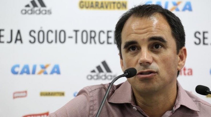 A gestão de Rodrigo Caetano foi criticada nos bastidores do clube. Foto: Gilvan de Souza/Flamengo