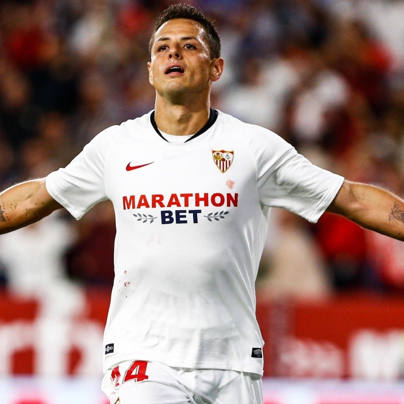 El presidente de Sevilla, agradecido con Chicharito: "Lo dio todo"