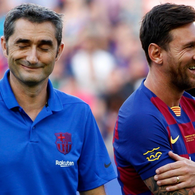 Valverde recordó su paso por el Barcelona y habló de su vínculo con Messi