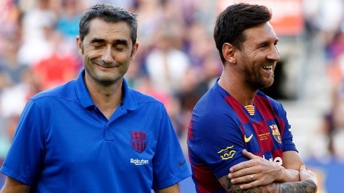 Valverde y Messi coincidieron varios años en el Barcelona (Foto: Getty)