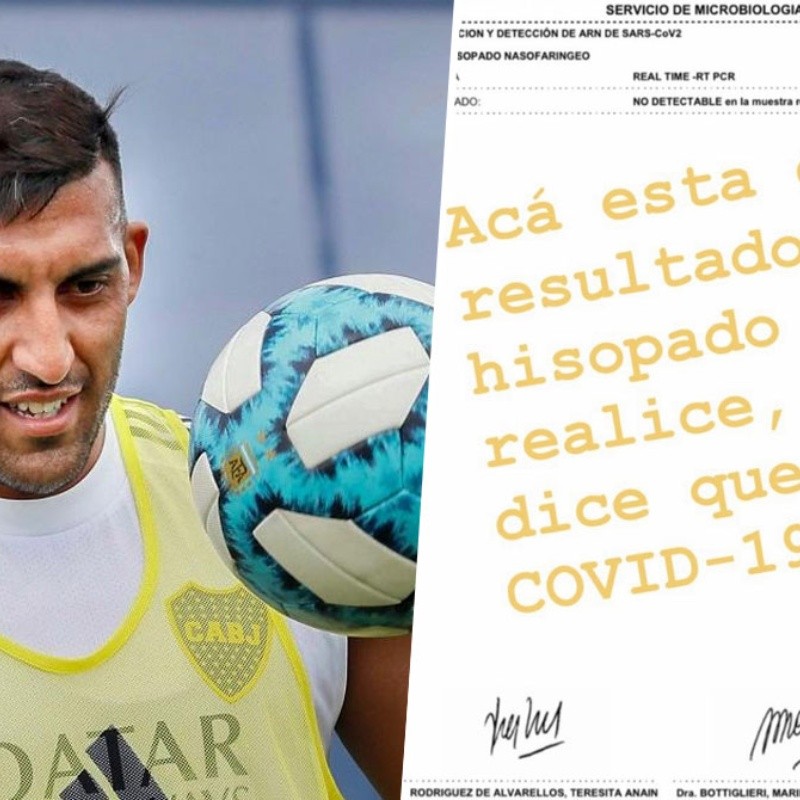 El descargo de Wanchope en Instagram: "Acá está el resultado del hisopado"