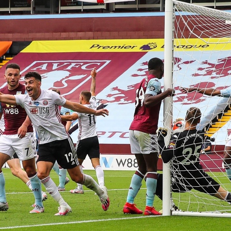 Al Sheffield no le cobraron un gol ¡porque al árbitro no le sonó el reloj!