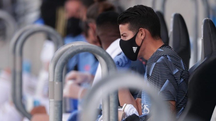 James Rodríguez, futbolista colombiano del Real Madrid.