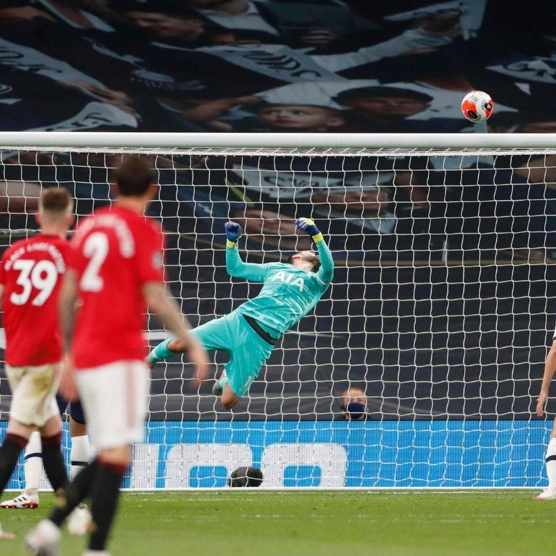 Una locura: la atajada de Lloris para evitar el gol del United