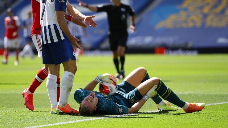 Foto de Leno, arquero de Arsenal.