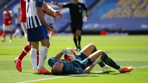 Foto de Leno, arquero de Arsenal.