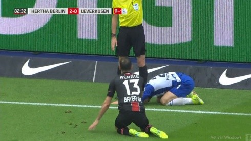 Alario entró y pegó un patadón bárbaro en la derrota del Bayer Leverkusen