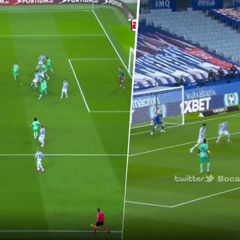 A la Real Sociedad le anularon un gol y en la siguiente acción Real Madrid estiró la ventaja