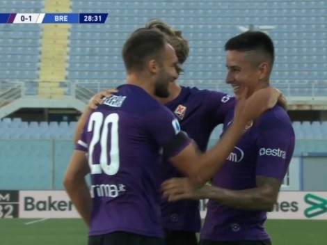 Pezzella metió un cabezazo terrible y le dio el empate a Fiorentina ante Brescia