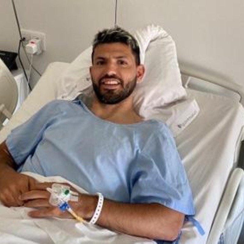 El Kun Agüero desde el hospital: "Todo salió bien"