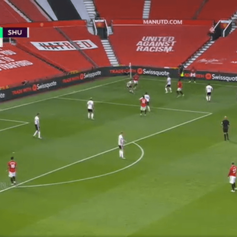 No puede pasar, Sheffield: el United le metió un gol desde un lateral