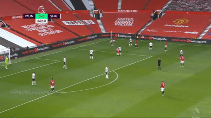 No puede pasar, Sheffield: el United le metió un gol desde un lateral