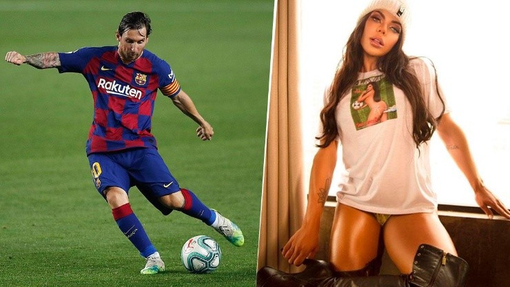 Suzy Cortéz saludó a Messi en su cumpleaños.