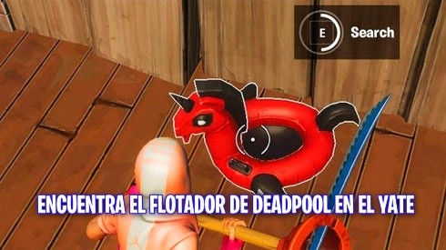 Desafíos semana 2 Fortnite: dónde están los flotadores de Deadpool en El Yate