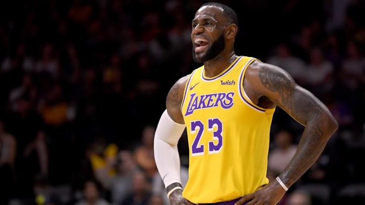 LeBron James, de Los Angeles Lakers (Getty)