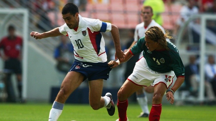 Luis, en acción ante Estados Unidos en la Copa del Mundo 2002 (Foto: Getty)