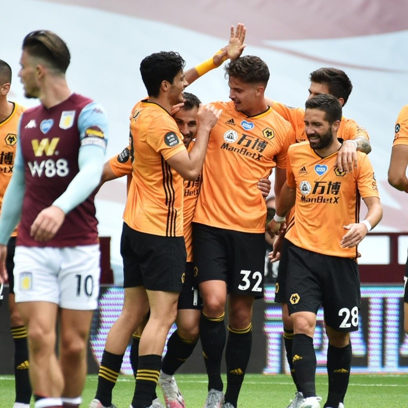 Wolves derrotó 1-0 a Aston Villa con participación de Raúl Jiménez