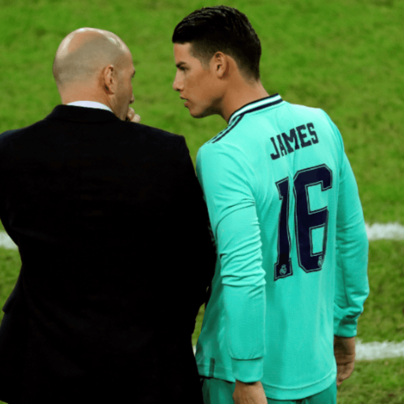 Zidane volvió a responderle a James: "Está diciendo la verdad, no me molesta"