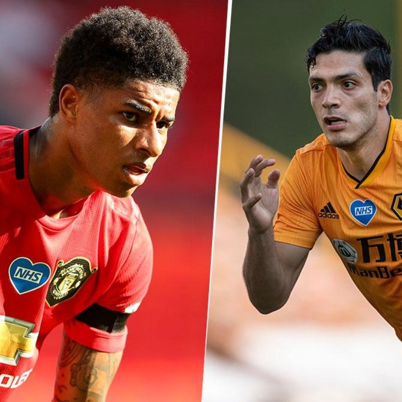 Raúl Jiménez vs Marcus Rashford, ¿quién tiene mejores números?