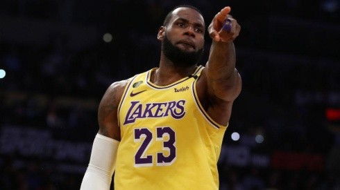 LeBron James, jugador de los Lakers (Getty Images)