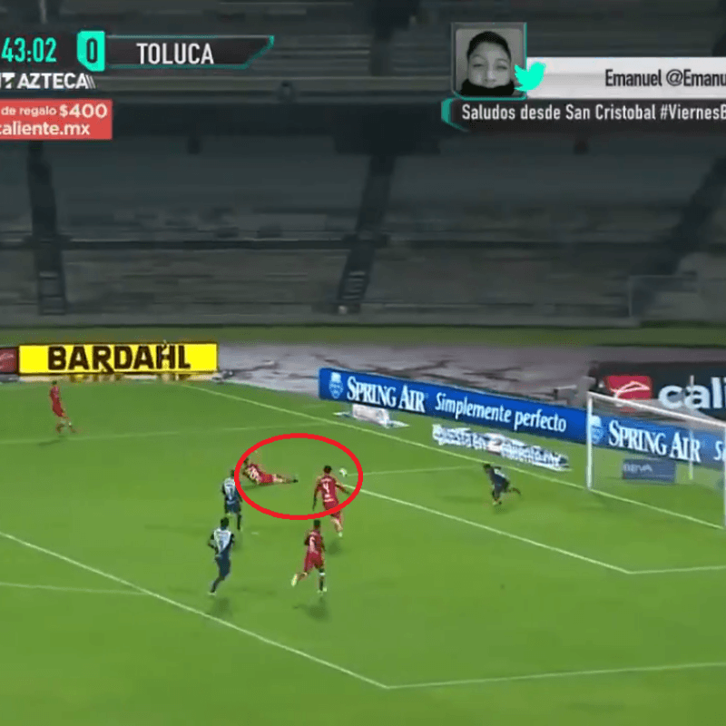 Insólito: gol en contra de Toluca y América gana 2-0