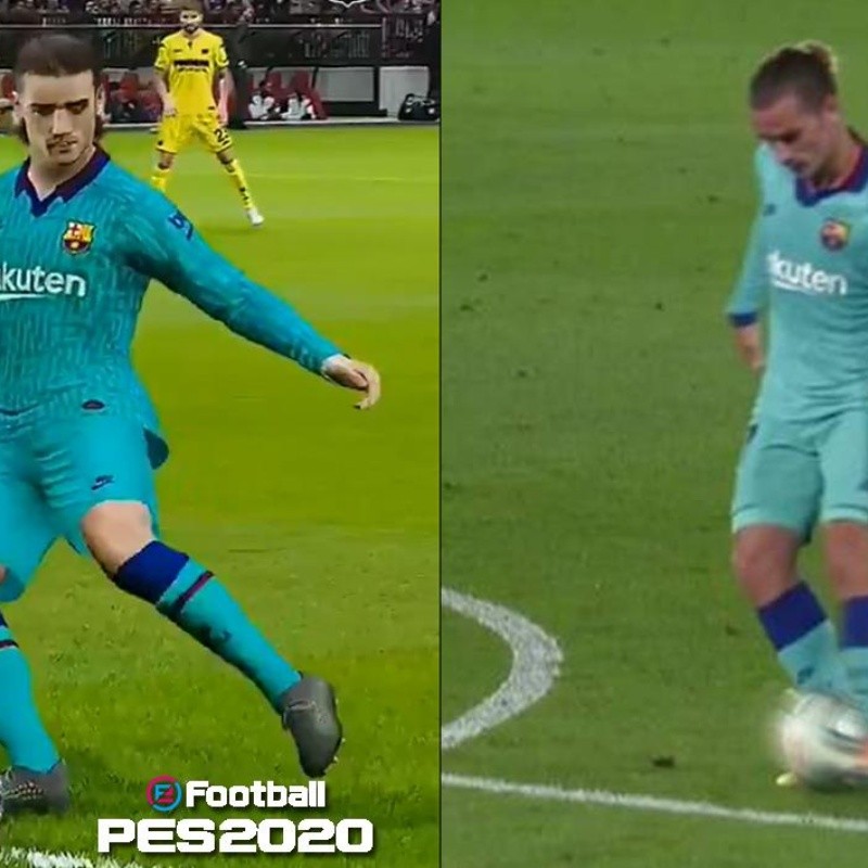 ¡Idéntico! Recrean el épico golazo de Griezmann al Villareal en el PES 2020