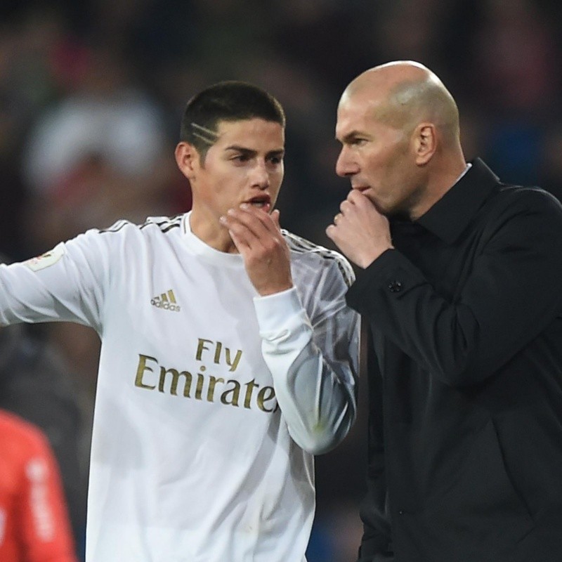 Zidane se cansó de que le pregunten por James: "No quiero hablar más de esto"