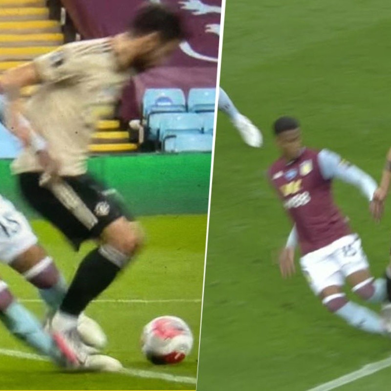 Video: el insólito penal que le dieron al United contra Aston Villa