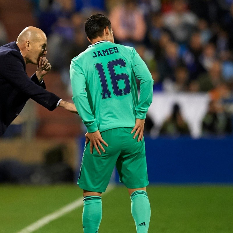 Decídase, hombre: ahora Zidane le volvió a abrir la puerta a James Rodríguez