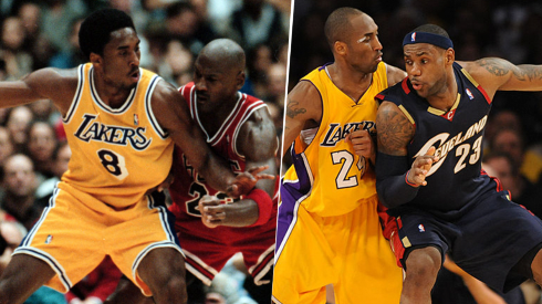Kobe, Jordan y LeBron (Getty Images)
