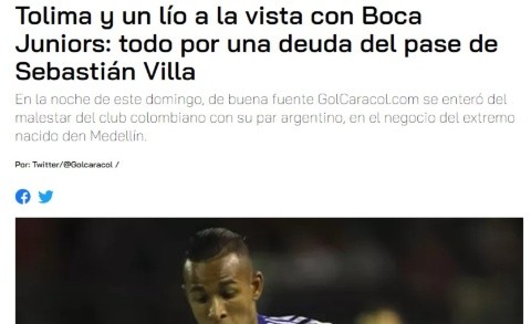 PÉSIMA NOTICIA: Boca podría recibir un importante reclamo ante la FIFA por Villa