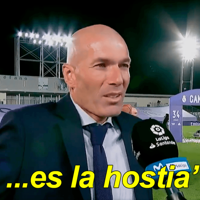 Zidane, casi sin palabras al ganar La Liga con el Madrid