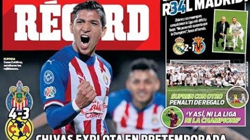 La portada más contundente la presentó este viernes la versión mexicana del diario Récord