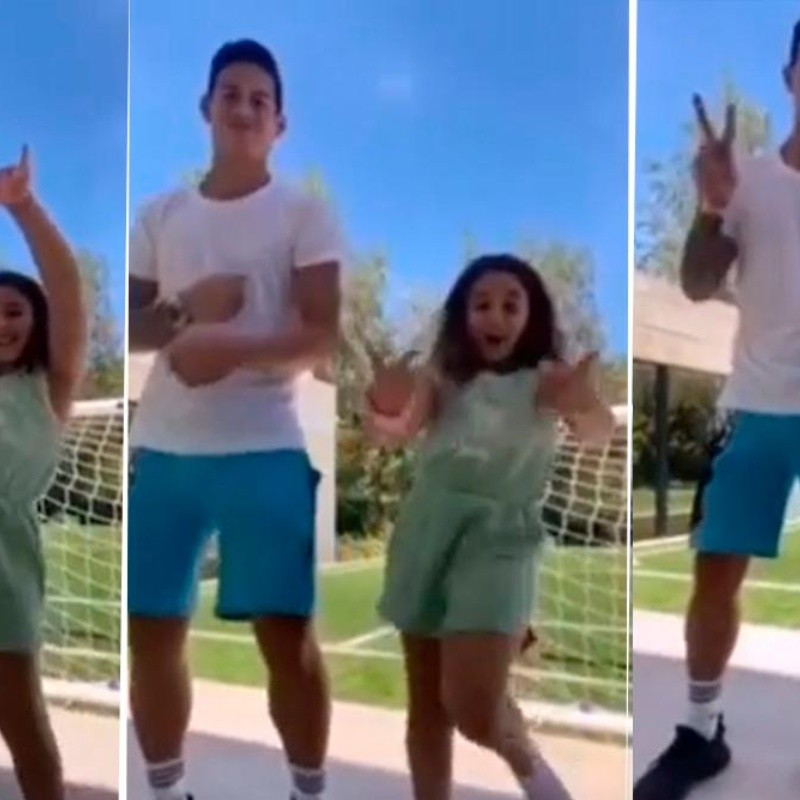 Salomé liquidó a James bailando en el primer TikTok que hacen juntos