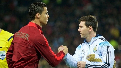 Cristiano Ronaldo & Lionel Messi. (Getty)