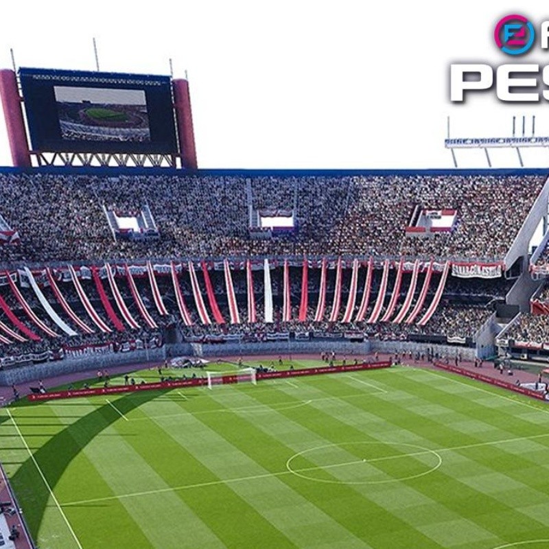 Primer vistazo al nuevo diseño visual del Estadio Monumental de River en el PES 2021