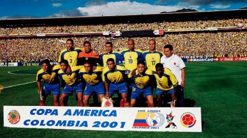 Selección Colombia en la final de la Copa América 2001.