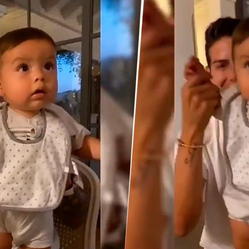 Ahora es el turno de Samuel: James y su hija se divierten en TikTok con el pequeño