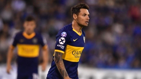 Mauro jugando ante Vélez en Boca. (Getty)