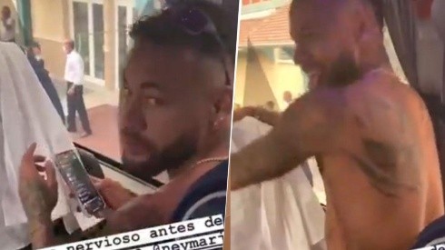Se lo nota muy nervioso: el video de Neymar bailando sin camiseta antes de la final