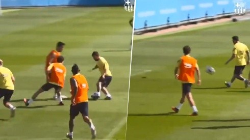 Metió pie a pie y la picó: el golazo de Messi para meterle miedo al Napoli