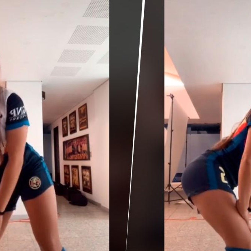 Fiel al América: Jana Gutiérrez festejó la victoria de Las Águilas con un video para TikTok