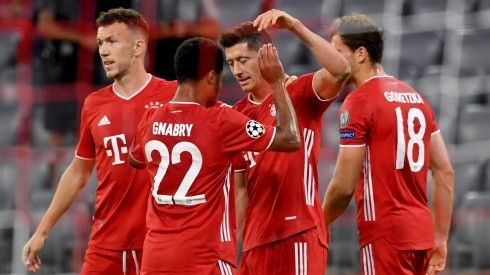 La alegría de los jugadores de Bayern Munich.