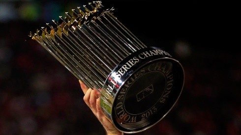 The most coveted prize in all of Baseball: The World Series trophy (Getty).