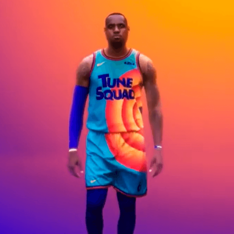 Una locura: así luce el uniforme de LeBron James en Space Jam