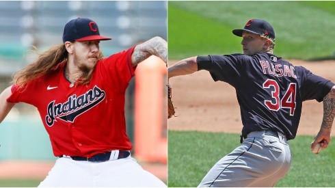 Mike Clevinger and Zach Plesac could leave the Indians. (Getty)